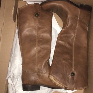 Frye Melissa button boots in cognac size 6.5